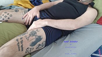 Sad Bimbo's Sultry Solo: Uncovered Bulge & Manicured Massage