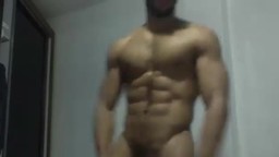 Latino Model Jerks His Dick