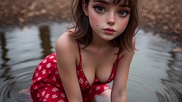 izaline part1 - horney in a rainy park - dazeminaX (AI)