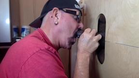 ”Timid Guy Gets Gloryhole Blow Job”