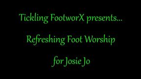 Refreshing Foot Worship for Josie Jo