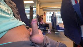 public dick flash on the train. stranger girl jerk me off and suck me. risky real outdoor