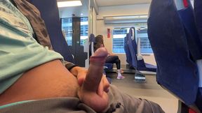 public dick flash on the train. stranger girl jerk me off and suck me. risky real outdoor