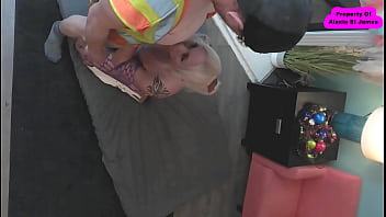 POUNDED BY STRAIGHT CONSTRUCTION WORKER