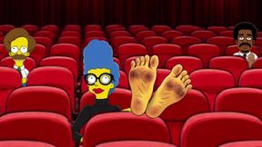 Housewife Mrs. Sinpsom Teases With Dirty Feet. JOI. Tarantino parody.. Cartoon Foot Fetish