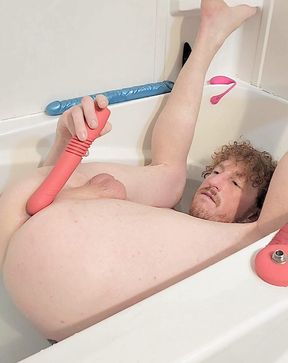 Ginger Twink Fucking Himself! Double Penetration!l Eft Gaping!