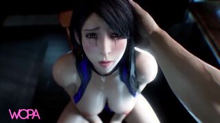 Throwing cum in Tifa Lockhart's mouth - [ WOPA ] 3D HD