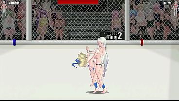Hot women in lesbian acts in Princess of ring 2 hentai game new video