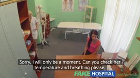 FakeHospital Doctor and nurse enjoy patients wet pussy