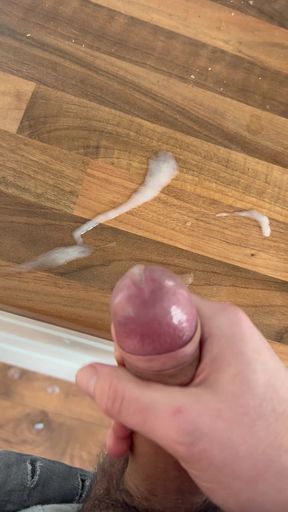Casual wank and milk