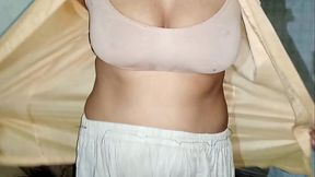 A view of a Wet brown Pussy and desi Big ass with Swaying big Boobs