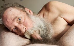 Papa Bear Sucks and Worships Hairy Cub Cock