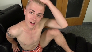 East Boys - Solo hairy Nathan blond haired cumshot