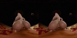 Lady Dimitrescu - Femdom Ass Focused Reverse Ride