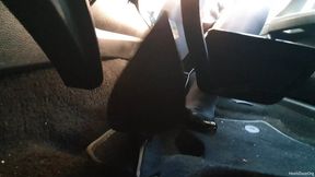 Driving Ford Mondeo in Black Stiletto Heels