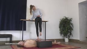 Bonnie Dolce Gives a Happy Anding CBT to His Slave