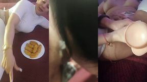 la potra aleja seduce al nuevo empleado de la hostal video lesbi con una amiguita detras de camaras