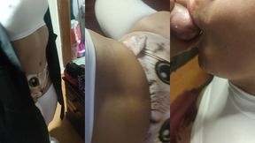 la potra aleja seduce al nuevo empleado de la hostal video lesbi con una amiguita detras de camaras