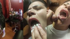 la potra aleja seduce al nuevo empleado de la hostal video lesbi con una amiguita detras de camaras