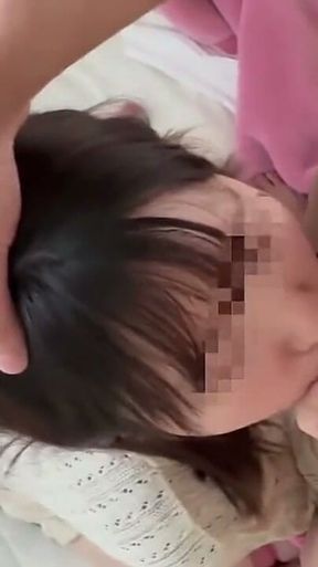 148cm Country Wife - Blowjob Beside Her Husband Before a 3p to Settle His Debt