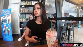 Inked Asian Teen Craves White Meat