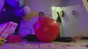 Akina pumps yoga ball and blow up beach balls copy