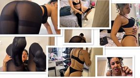 Stepmom Catches You Spying – Ballbusts (AND MORE) You in Black Pantyhose Then Facesits & Ends You
