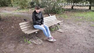 delicious dark haired 18 year old first anal casting