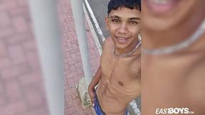 ”Super charming latino boy with abs & huge cock”