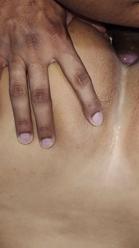anal sex with my stepfather for the first time without a condom, he finishes in my ass.   Clip 2