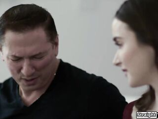 When stepdaughter Hazel Moores stepdad asks if that babe desires him to train her this babe assents.The breasty teen gets her shaggy twat masturbated and licked
