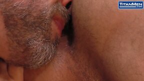 Muscular Latino Flip Fucks Hairy Daddy