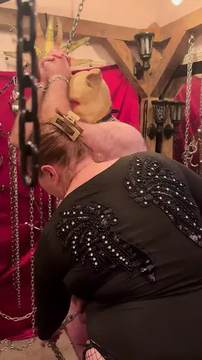 Slave girl humiliated by her master