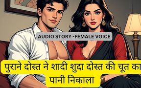 Old Friend Drains Water From Married Friend's Pussy