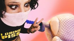 This femboy's ass is getting pounded by a sex machine