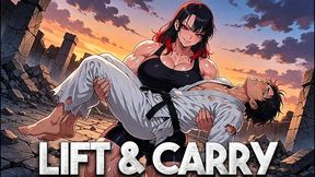 Princess Carry Humiliation - Rika Lifts Your Defeated Body Like A Trophy While Her Sweat Drips On You