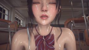 3D Big Boobs Japanese College Girl Have a Hardcore Blowjob Sex