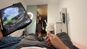 POV: something stuck in my pussy and he is helping me to find it with the gloves wearing