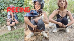 3 Asian MILF Peeing Videos