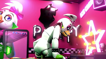 glamrock chica riding her dildo 2