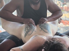 Alannah Amateur Brunette Massages her pussy with a vibrator