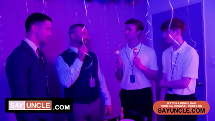 FIRST TIME! Two Twinks, Two Daddies~Gay Porn Parody~Severance~ Sexerance Part 5 ~ (Free SFW)