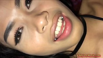 Ladyboy Phatida Jerks Off And Sucks Dick