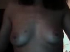 I convinced a cute brunette to flashing tits