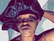 Cartoon Kitty Twerking and showing asshole