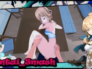 Jean getting fucked on her downtime, making her cum on a table. Genshin Impact Hentai.