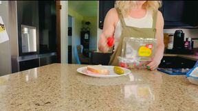 Lunch Sandwich Strawberry Pickle Bare Ass Crush Sploshing