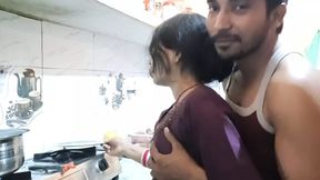 Frist time sex with bhabi ik kitchen sex