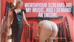 ORCHESTRATED AGONY: The Human Violin - A Symphony of Femdom Caning & Total Surrender