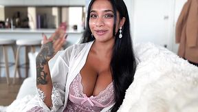 Hot and curvy chick got surprised by a friend flying over to let her try his BBC POV